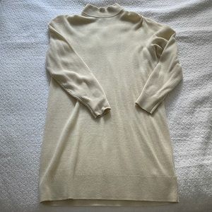 Michael Kors white turtle neck sweater dress